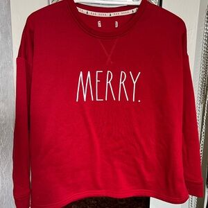 Red 'MERRY.' Holiday Sweatshirt - Rae Dunn
